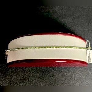 Apple Green Moissanite 925SS 8in Tennis Bracelet